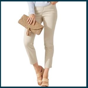 Tommy Bahama Off White Boracay Beach High Rise Ankle Jeans (0)